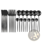 Gold Stainless Steel Cutlery 24pc Pink Two-tone Set