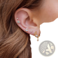 Gold Star and Moon Butterfly Earring and Cuff Set