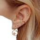 Gold Star and Moon Butterfly Earring and Cuff Set