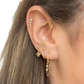 Gold Star and Moon Butterfly Earring and Cuff Set