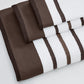 Decorative Cotton Stripe Bath Towel Set - Noelle Collection