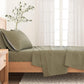 Heathered Solid Cotton Blend Flannel Sheet Set - Anders Collection