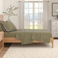 Heathered Solid Cotton Blend Flannel Sheet Set - Anders Collection