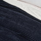 Ribbed Sherpa Throw Blanket - Corduroy Collection