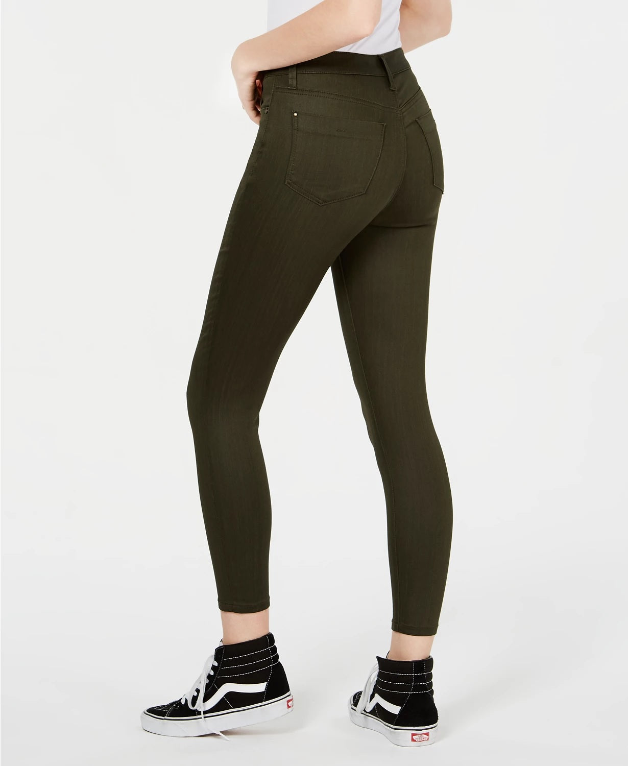 Celebrity Pink Juniors' High-Rise Ankle Skinny Jeans Green Size 1