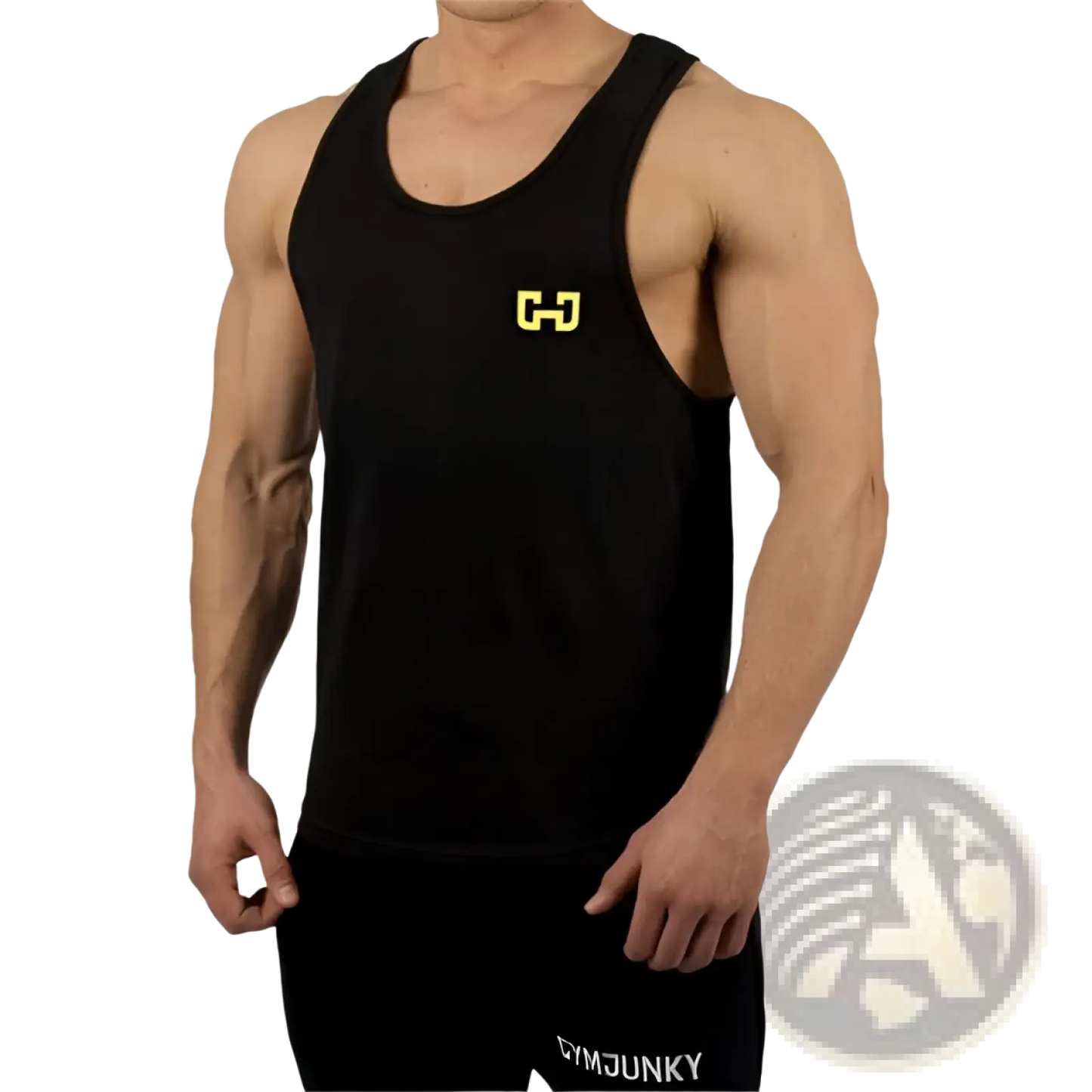 Gymjunky Men's Graphic Performance Bodybuilding Tank Top