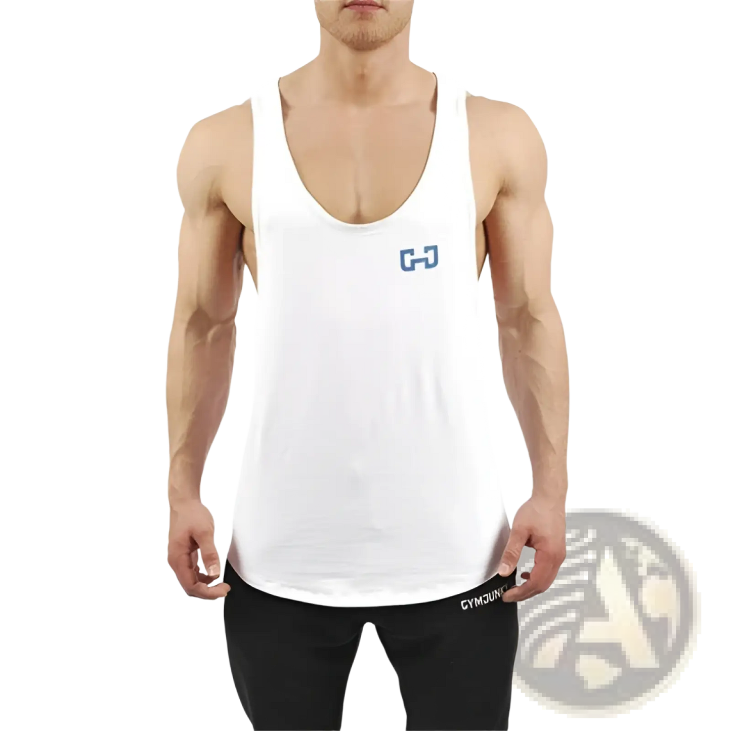 Gymjunky Men's Graphic Performance Bodybuilding Tank Top