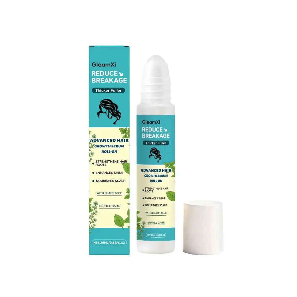 Gleamxi Black Rice Advanced Hair Growth Serum Roller