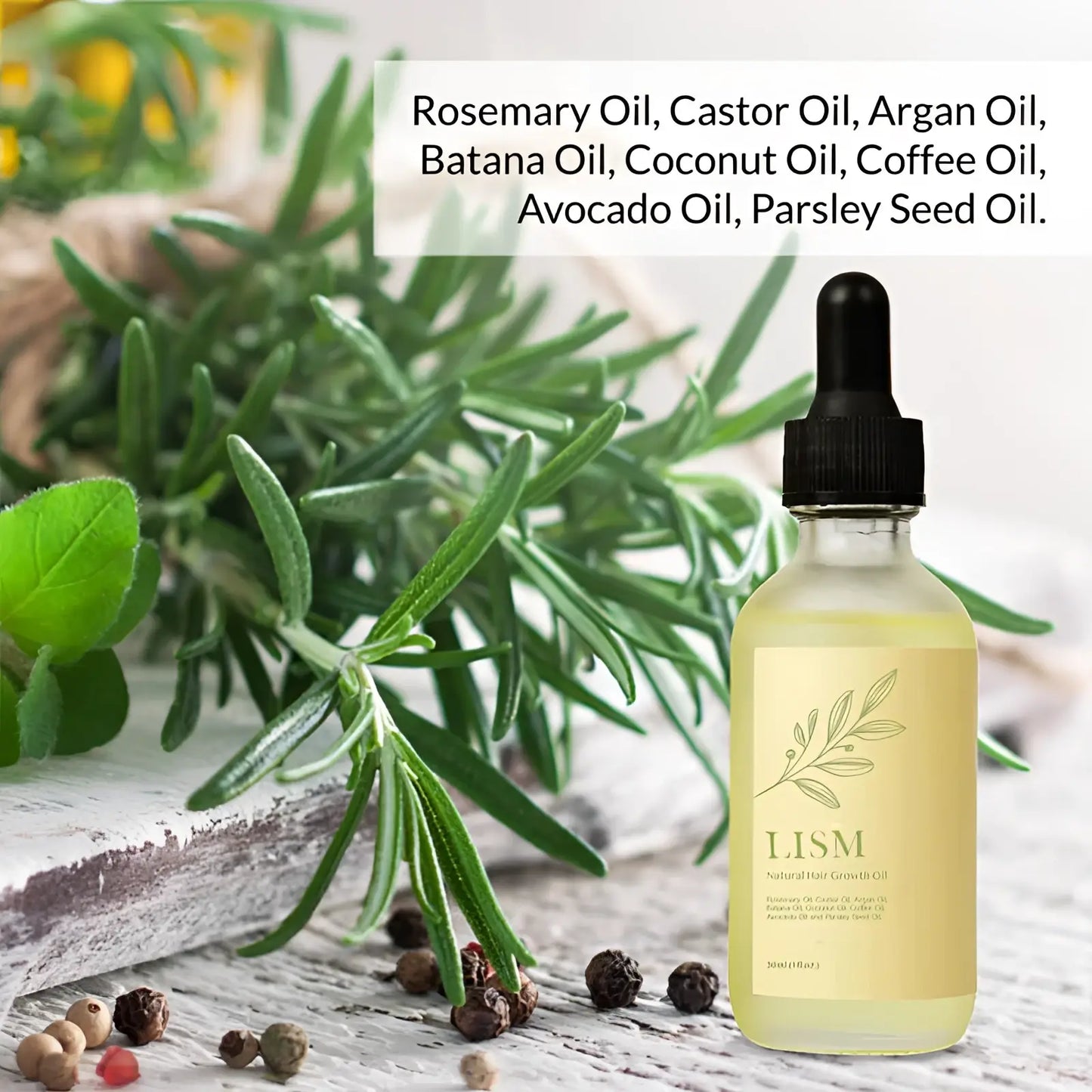 Hair Growth Oil Natural Plant Serum for Strong Hair