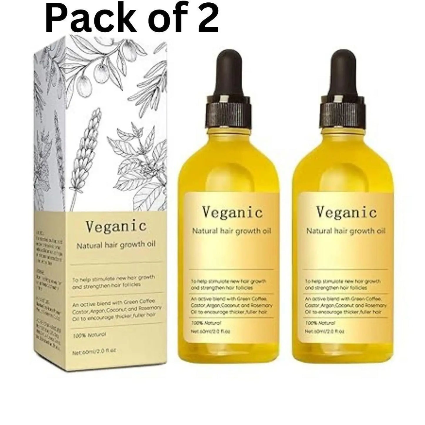 Hair Growth Oil Vegan Natural Essential Treatment