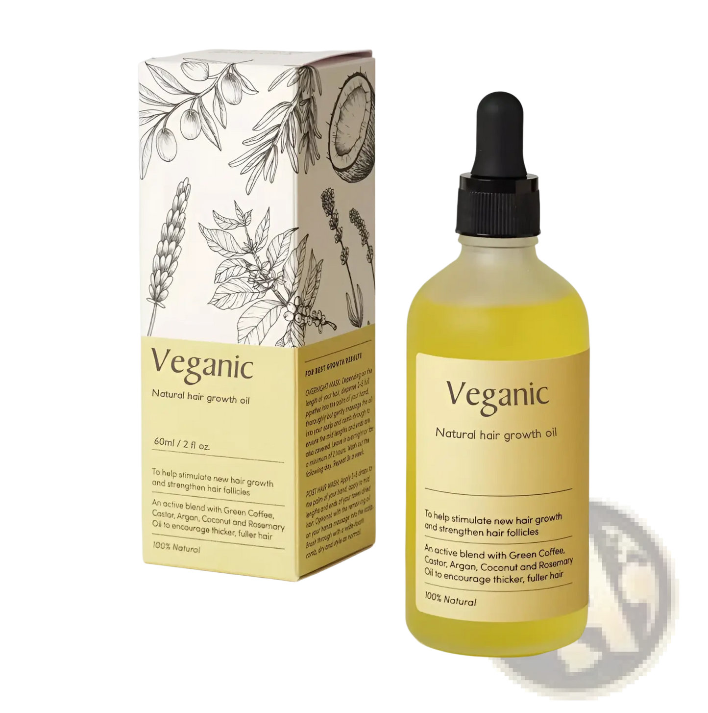 Hair Growth Oil Vegan Natural Essential Treatment