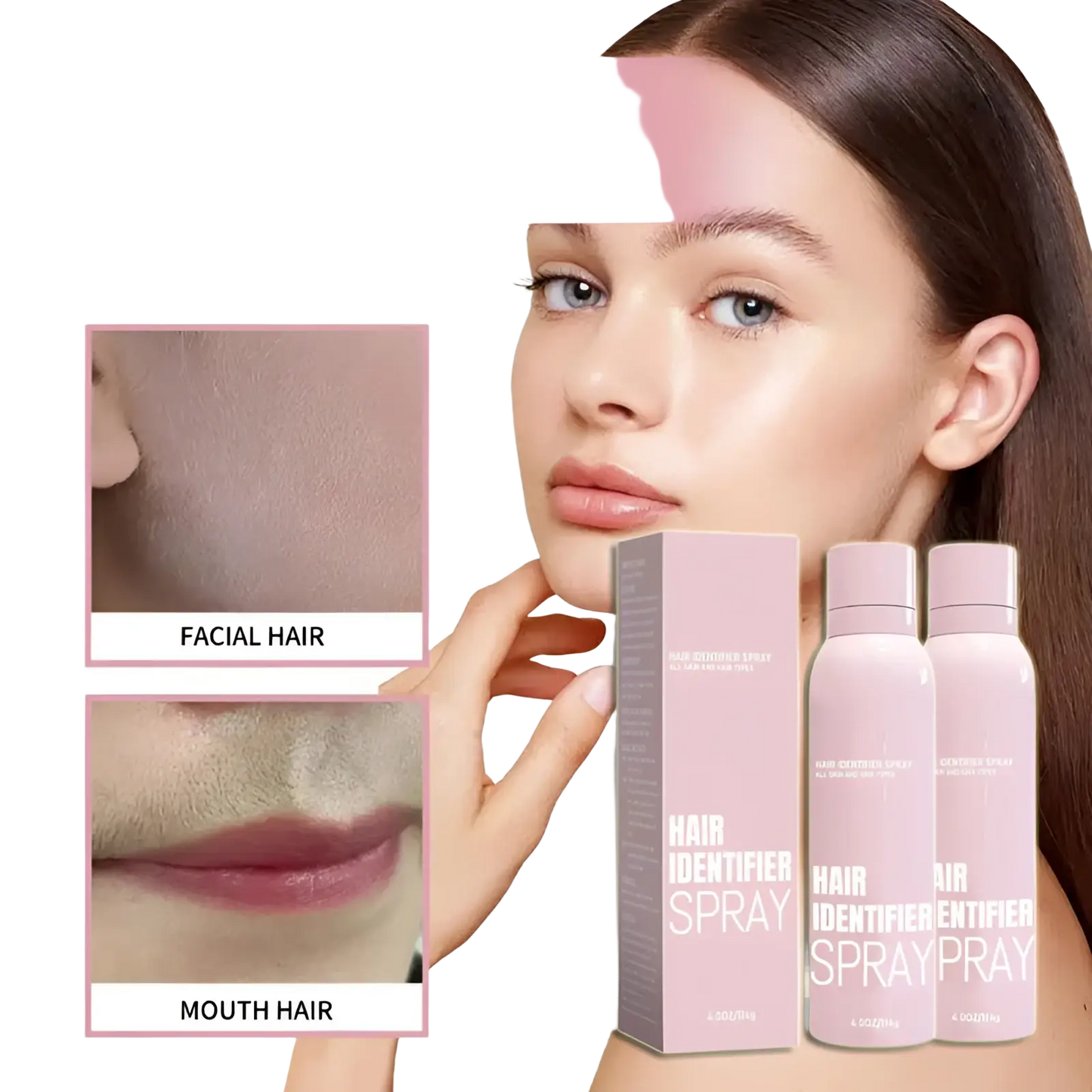 Hair Identifier Spray and Dermaplaning Razor Set