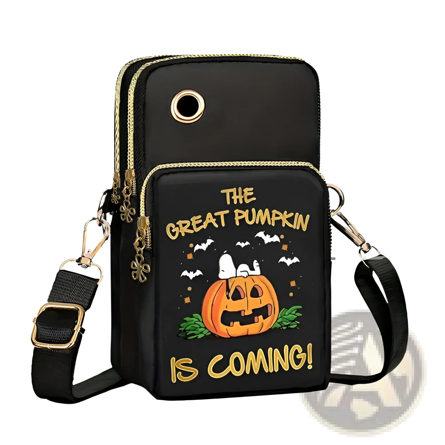 Halloween Pumpkin Snoopy Embroidered Crossbody Phone Bag