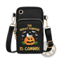 Halloween Pumpkin Snoopy Embroidered Crossbody Phone Bag