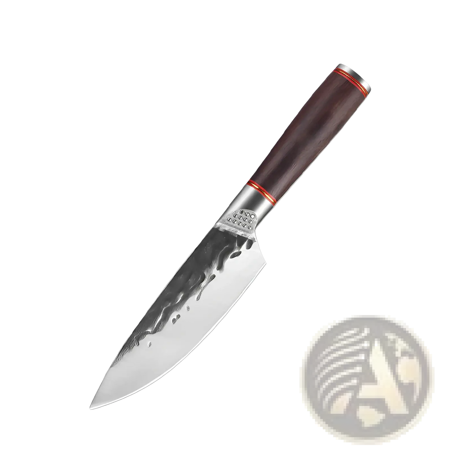 Hammered Stainless Steel Chef Knife Set 5 Piece