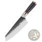 Hammered Stainless Steel Chef Knife Set 5 Piece