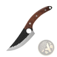 Hammered Steel Boning Knife with Leather Sheath