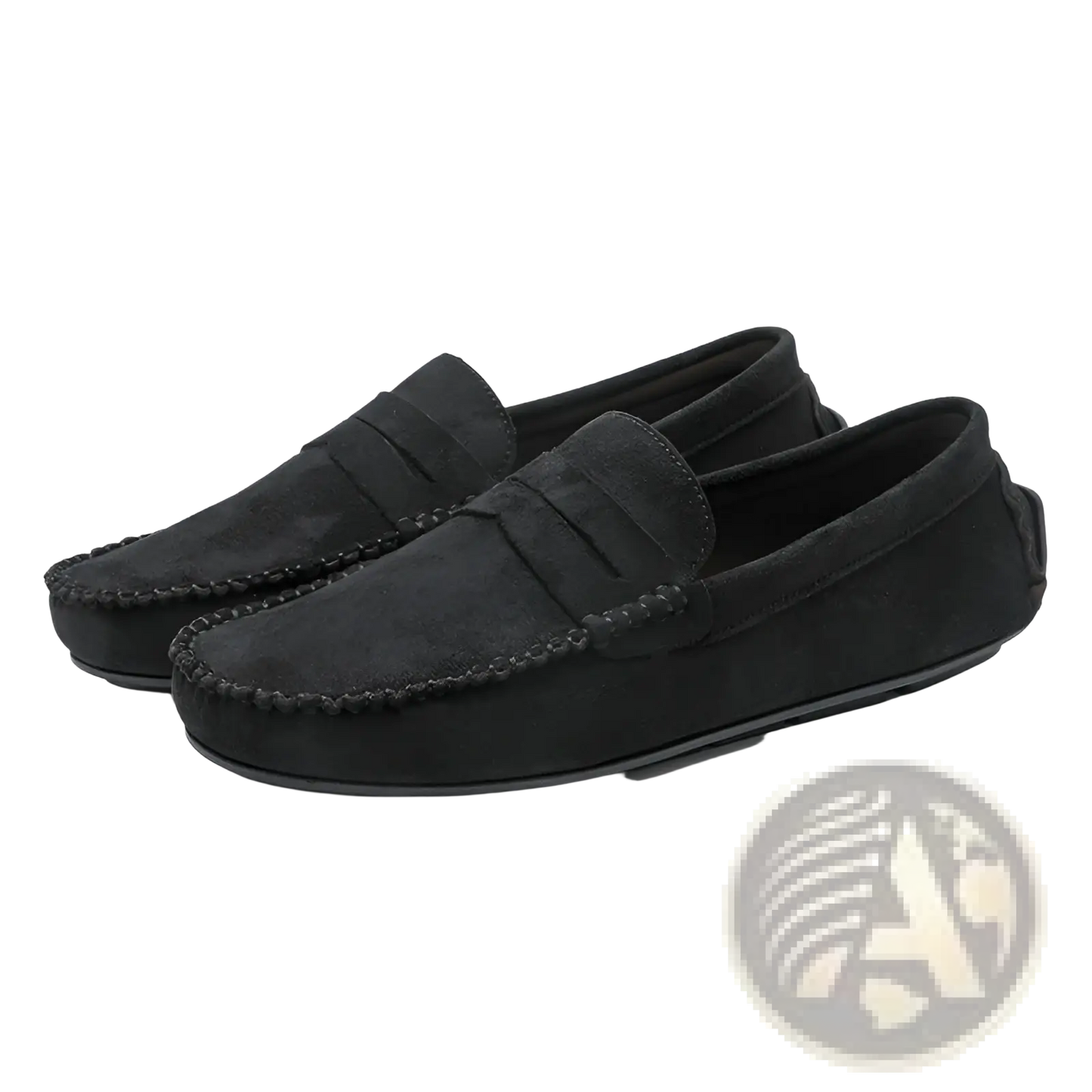 Hand-stitched Suede Loafers Handmade Velvet Shoes