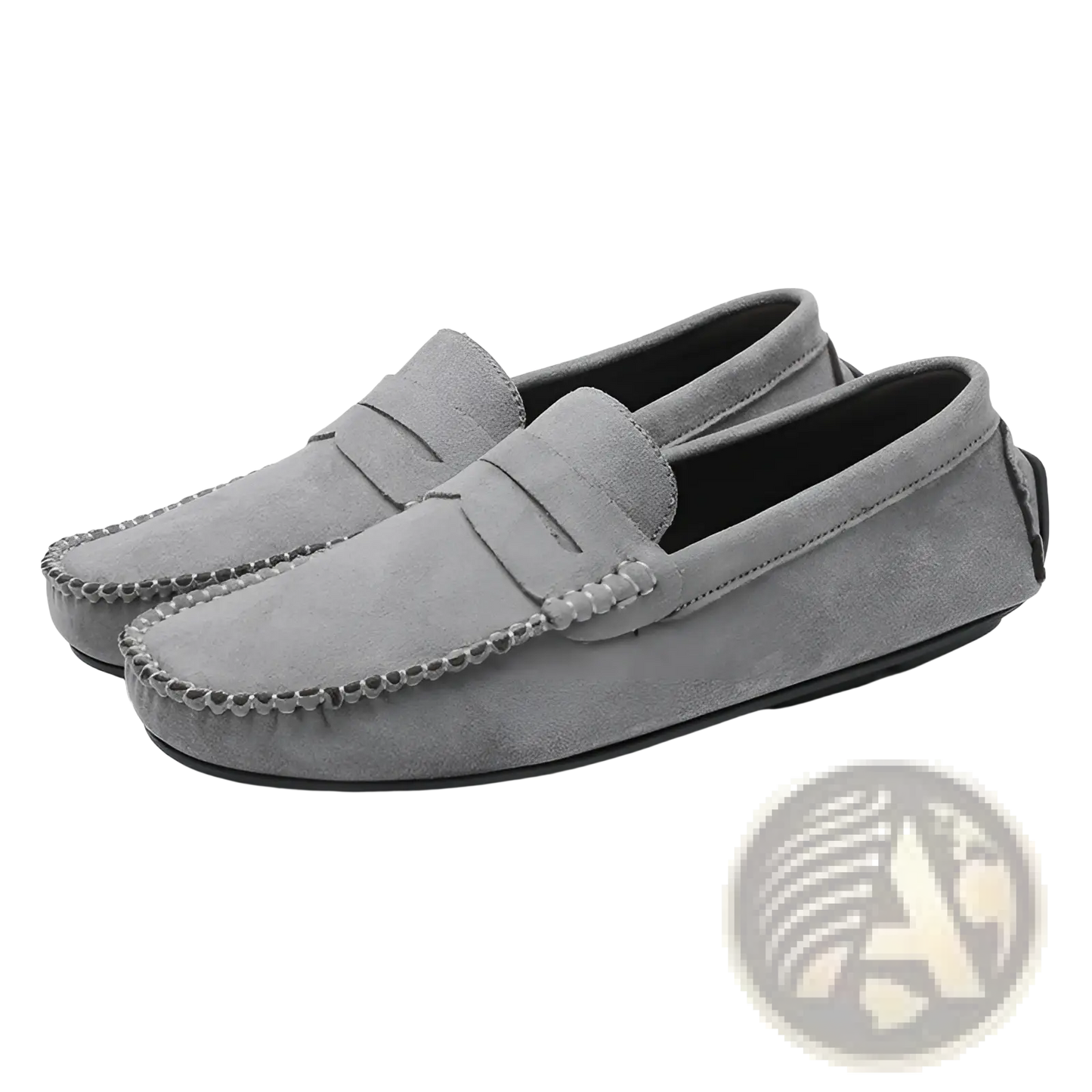 Hand-stitched Suede Loafers Handmade Velvet Shoes
