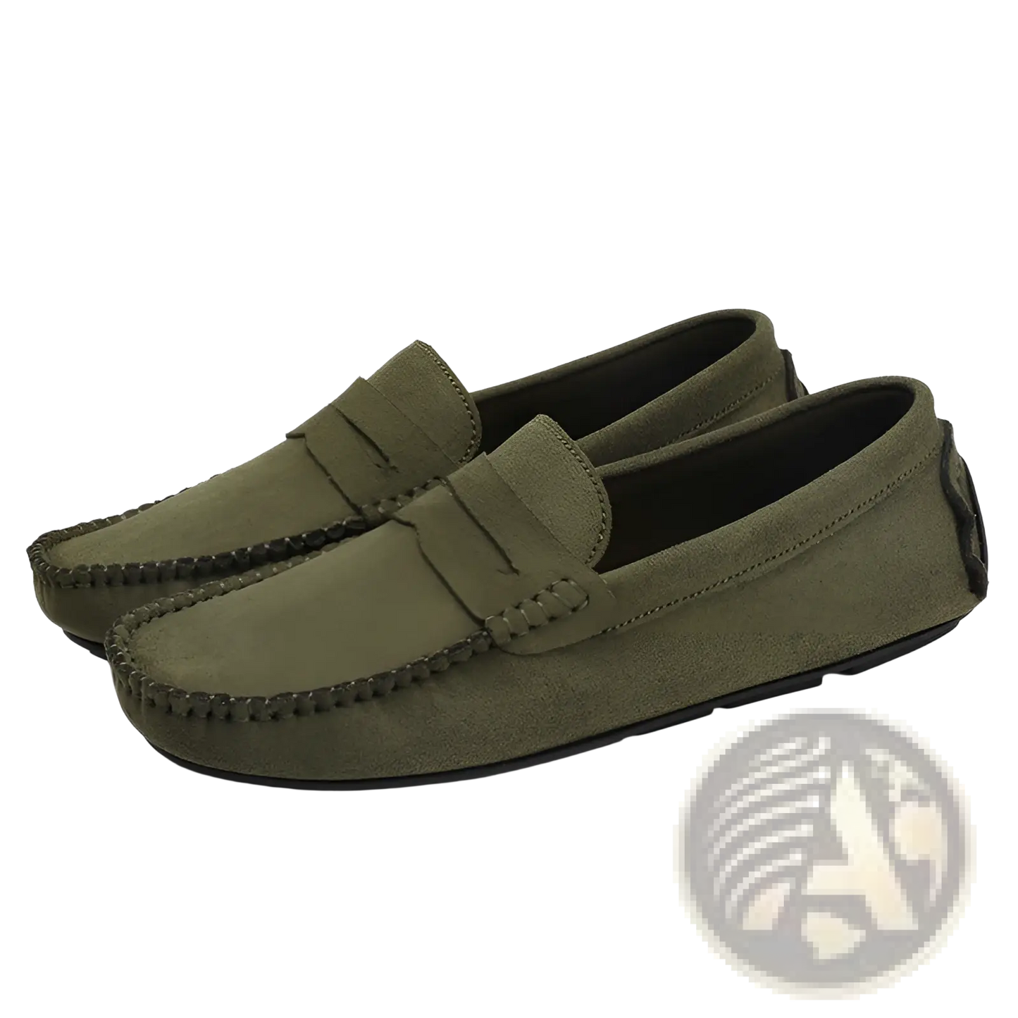 Hand-stitched Suede Loafers Handmade Velvet Shoes