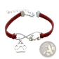 Hand-woven Infinite Love Pet Paw Suede Bracelet