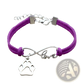 Hand-woven Infinite Love Pet Paw Suede Bracelet