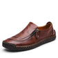 Men's Handcrafted Leather Zipper Oxford Dress Shoes