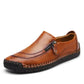 Men's Handcrafted Leather Zipper Oxford Dress Shoes