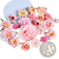 Handmade Mixed Pastel Silk Flower Diy Hair Accessory Set