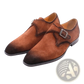 Handmade Suede Horsebit Loafers for Men Business Casual Shoes