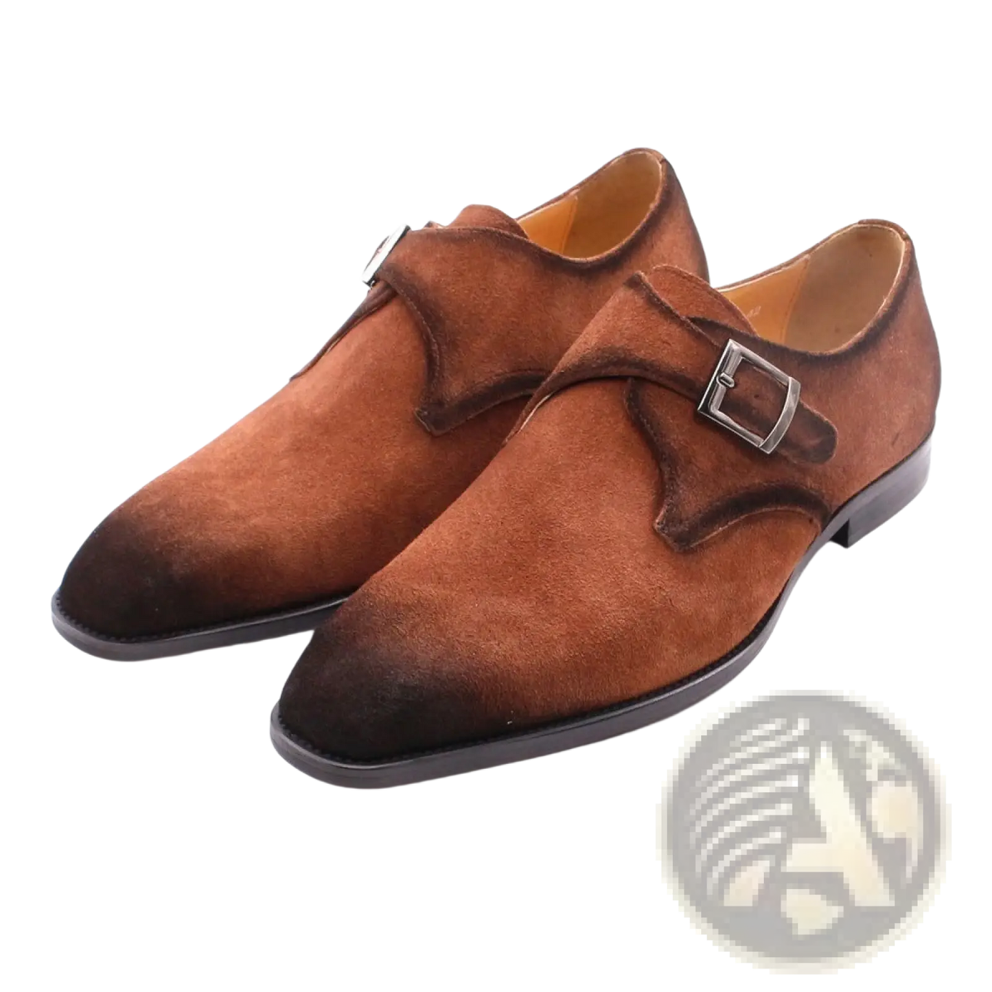 Handmade Suede Horsebit Loafers for Men Business Casual Shoes