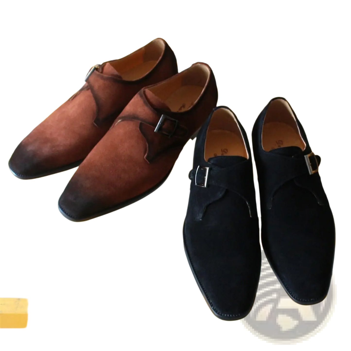 Handmade Suede Horsebit Loafers for Men Business Casual Shoes