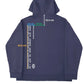 Heavyweight off Shoulder Graphic Cotton Blend Hoodie
