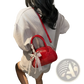 Hello Kitty Glossy Lace Bow Crossbody Bag