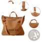 High End Large Capacity Black Canvas Tote Bag