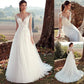 Lace Long Sleeve A-line Tulle Wedding Gown