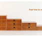 Retro Lockable Wooden Storage Box with Vintage Drawers