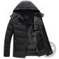 Hooded Quilted Winter Jacket with Plush Fleece Lining