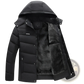 Hooded Quilted Winter Jacket with Plush Fleece Lining