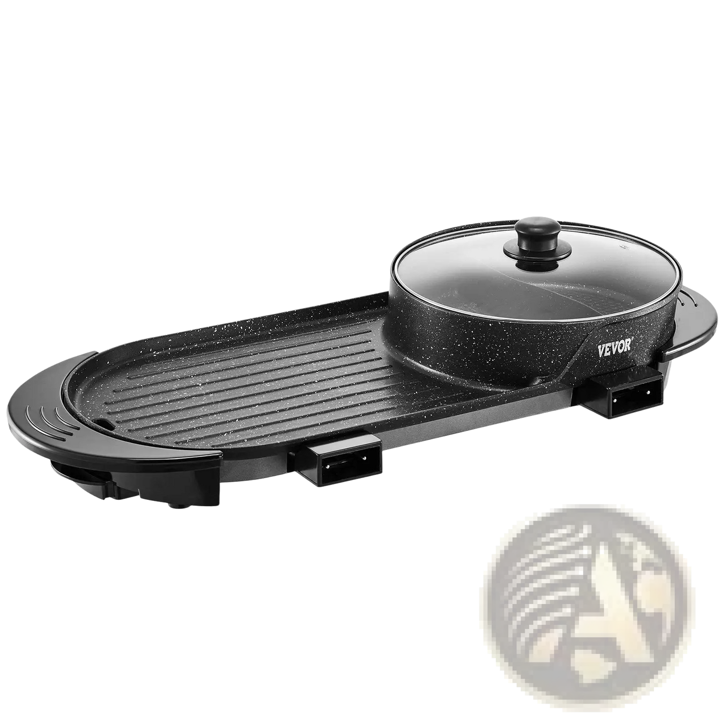 Hot Pot with Grill 2200w Electric Smokeless Griddle