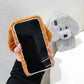 3d Plush Teddy Dog Fluffy Soft Phone Case