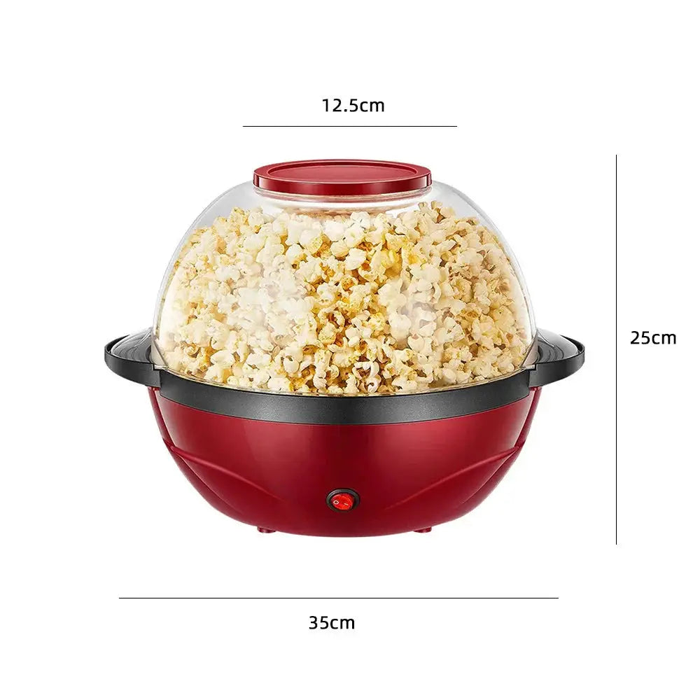 850w Electric Dome Popcorn Maker with Clear Lid