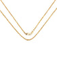 14K Yellow Gold 18inch 1.5mm Lite Rope Chain with Lobster Clasp