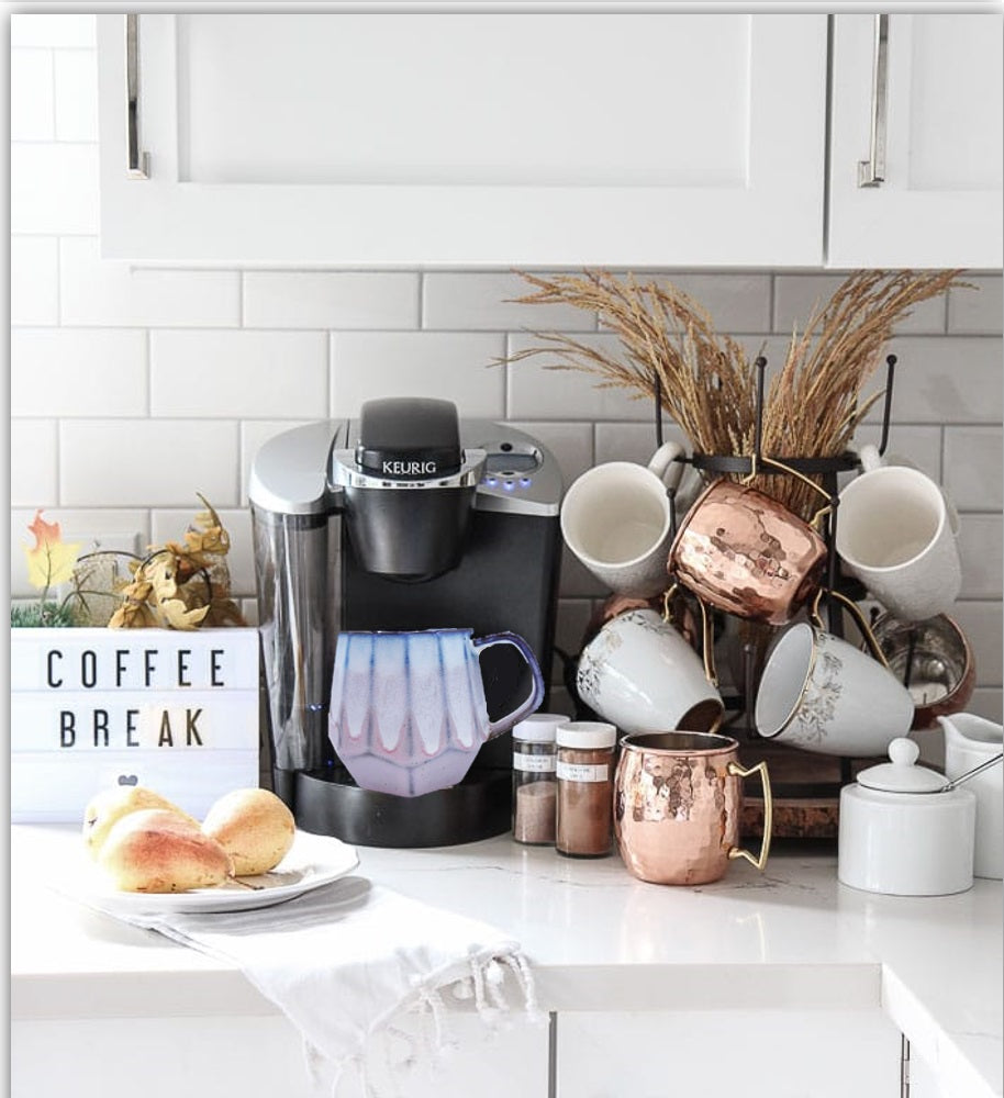 Homvare Porcelain Coffee Mug, Tea Cup for Office and Home Suitable for Both Hot and Cold Beverage