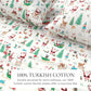Turkish Cotton Christmas Flannel Sheet - Whittaker Collection