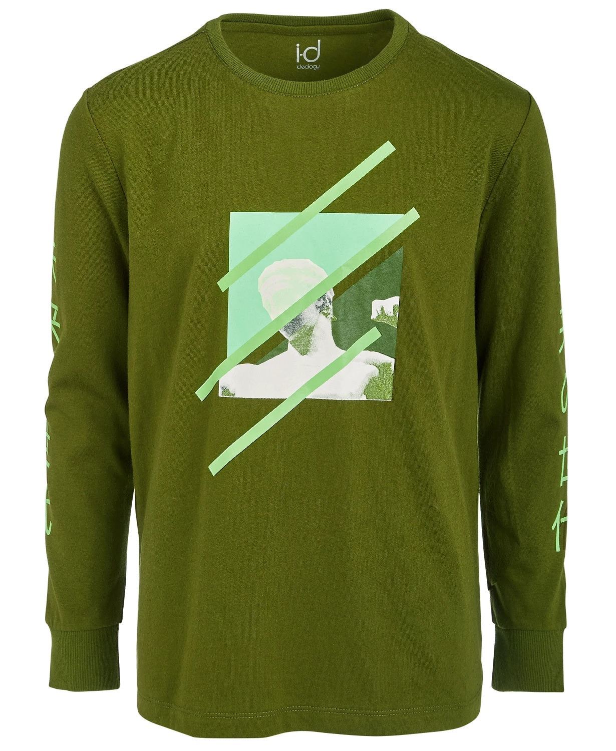 Ideology Big Boys Graphic-Print T-Shirt Green Size X-Large