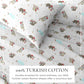 Turkish Cotton Christmas Flannel Sheet - Whittaker Collection