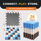 BalanceFrom Fitness 36 Tile Thick Interlocking Puzzle Foam Exercise Play Mat