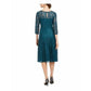 Sl Fashions Women's Sequin Lace Dress Green Size 8