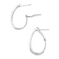 1.00ct Diamond Hoop Earrings 14KT White Gold